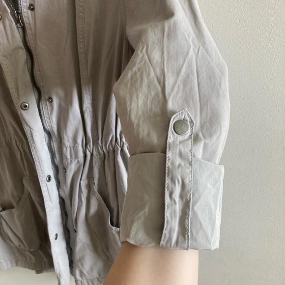 Light Gray Rain-resistant lightweight military style jacket - Picture 7 of 7